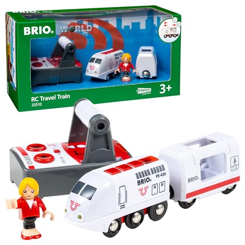 BRIO World 33510 IR Express Reisezug - Elektrische Lokomotive mit Fernsteuerung - Zubehör- Kleinkindspielzeug empfohlen ab 3 Jahren