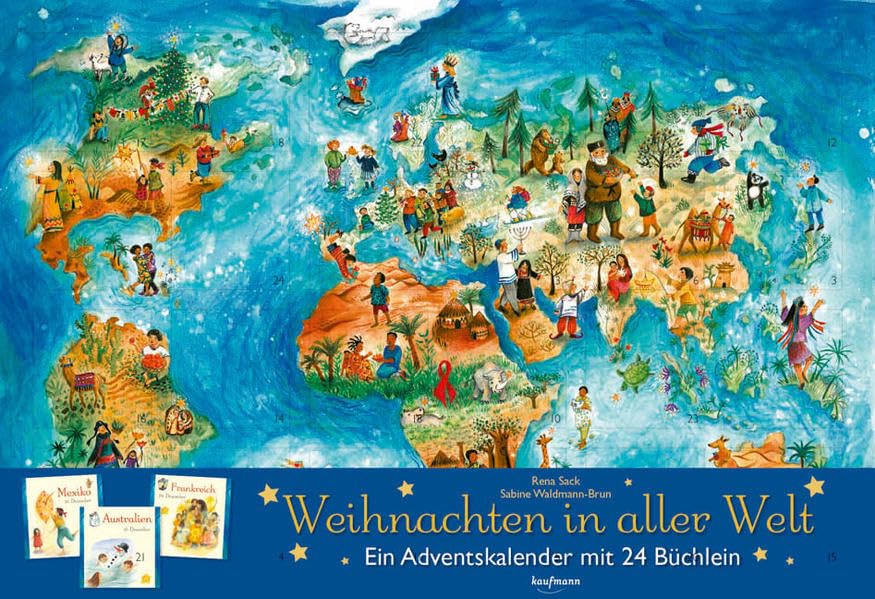 Weihnachten in aller Welt - Ein Adventskalender mit 24 Büchern (Adventskalender mit Geschichten...